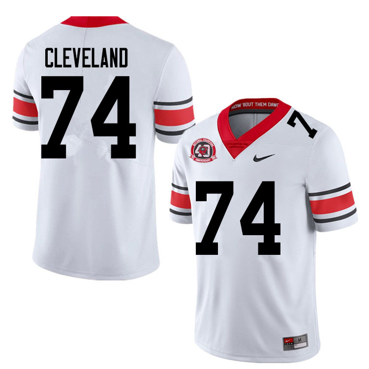 2020 Men #74 Ben Cleveland Georgia Bulldogs 1980 National Champions 40th Anniversary College Footbal - Click Image to Close